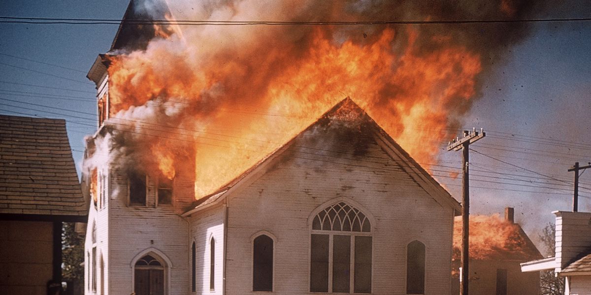 Church burning