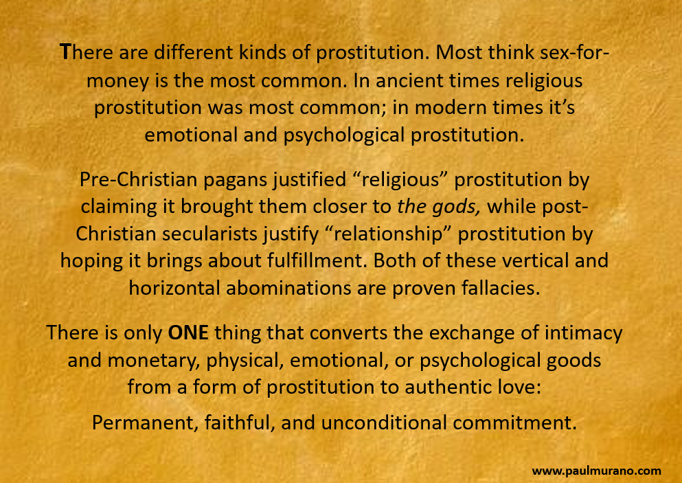 From prostitution to authentic love